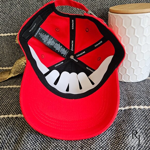 Coach Women’s Baseball Hat – Red | NWT - Picture 8 of 10